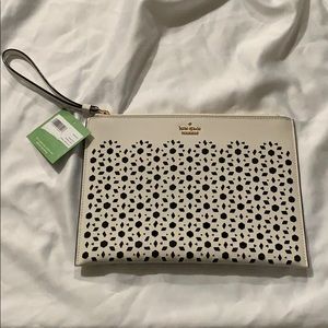 Kate Spade saffiano leather clutch/wristlet